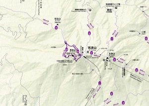 筑波山自然研究路コースマップ